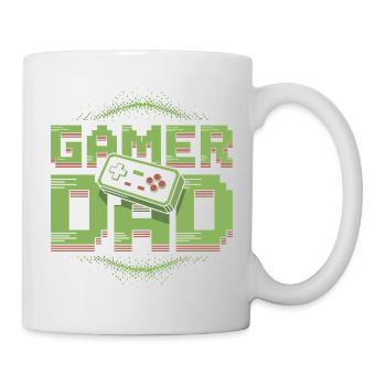 Gamer Dad Pixel Art Design - Tasse - Weiß - Rechts