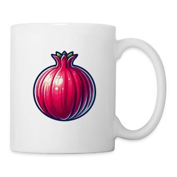 Granatapfelfrucht-Pop-Kunst - Tasse - Weiß - Rechts