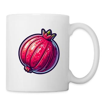 Vibrant Hyper-Realistic Pomegranate Illustration - Mug - white - Right