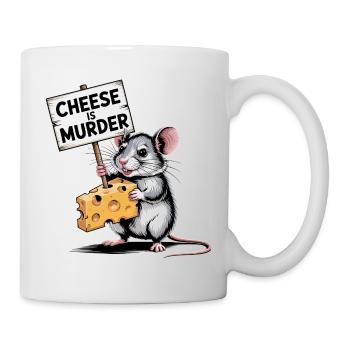 Cheese Is Murder Mouse - Mug - white - Right