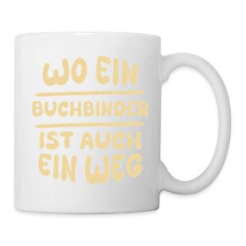 Gift for Bookbinder - Mug - white - Right