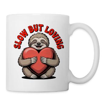 Paresseux lent mais affectueux - Mug blanc - blanc - Droite
