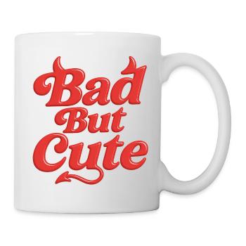 bad but cute / y2k statement design - Tasse - Weiß - Rechts