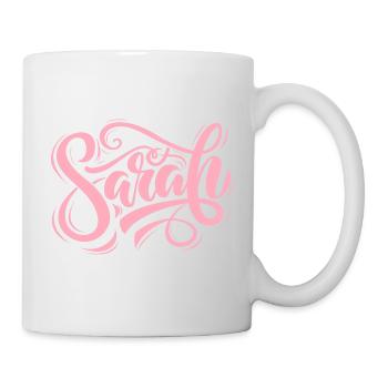 Lass das mal die Sarah machen - Namenstag - Tasse - Weiß - Rechts