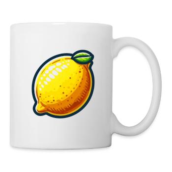 Citron Joyful Cartoon Jaune - Mug blanc - blanc - Droite