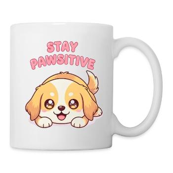 Stay Pawsitive - Golden Retriever puppy - Mug - white - Right
