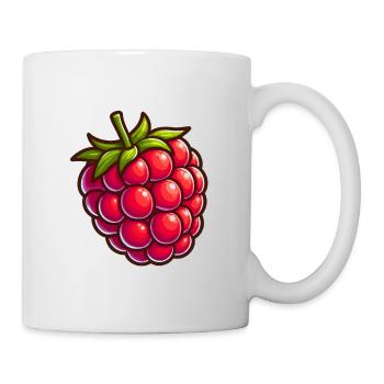 Framboise cartoon éclat - Mug blanc - blanc - Droite