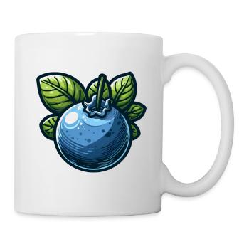 Myrtille bleu botanique cartoon - Mug blanc - blanc - Droite