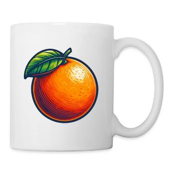 Colorful Orange and Vibante Illustration - Mug - white - Right