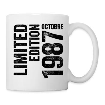 1987 1987 Cadeau d’anniversaire - Millésime 1987, 38ème siècle - Mug blanc - blanc - Droite