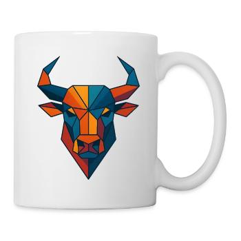 Stierkopf | Stier Print / Druck / Design - Tasse - Weiß - Rechts
