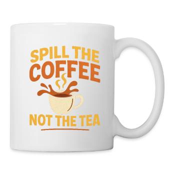 renverser le café pas le thé - Mug blanc - blanc - Droite