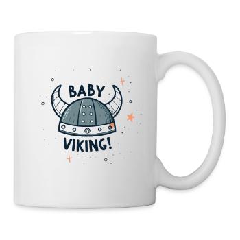 Baby Wikinger Helm - Tasse - Weiß - Rechts