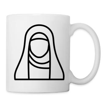 femme musulmane - Mug blanc - blanc - Droite