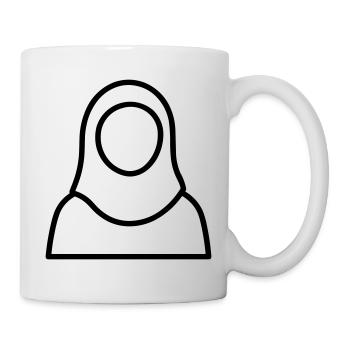 femme musulmane - Mug blanc - blanc - Droite
