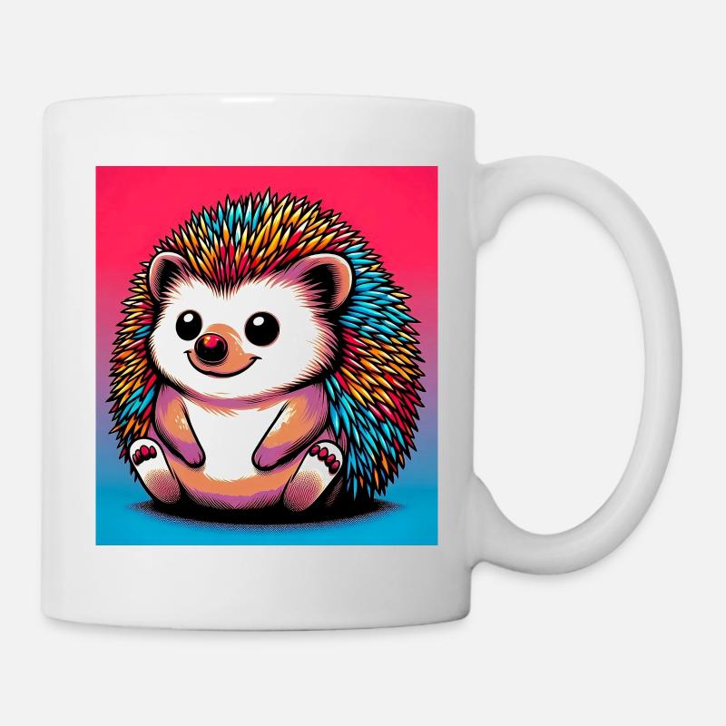 hérisson - Mug blanc - blanc