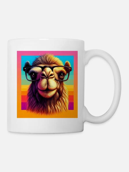 Kamel - Tasse - Weiß