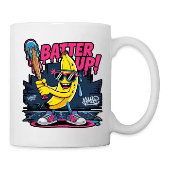 Cool Banana Baseball Neon Style - Tasse - Weiß - Rechts