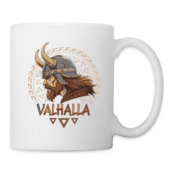 Wikinger Walhalla Runenhelm - Tasse - Weiß - Rechts