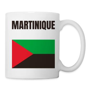 T-shirt drapeau Martinique Antilles - Mug blanc - blanc - Droite