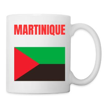 T-shirt drapeau Martinique Antilles - Mug blanc - blanc - Droite