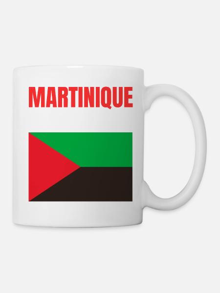 T-shirt drapeau Martinique Antilles - Mug blanc - blanc