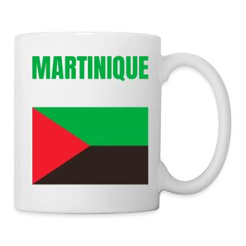 T-shirt drapeau Martinique Antilles - Mug blanc - blanc - Droite
