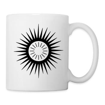 Geometric Sunburst Symbol - Mug - white - Right