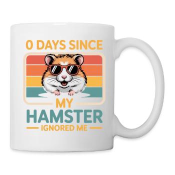0 jours depuis que mon hamster m’a ignoré Amoureux des hamsters - Mug blanc - blanc - Droite
