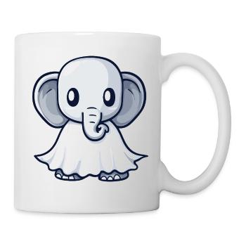 Elephant Halloween Ghost - Mug - white - Right