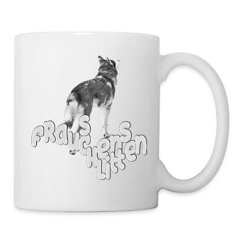 Traîneau de maîtresse à motif chien - Mug blanc - blanc - Droite