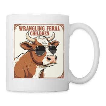 Se disputer avec des enfants sauvages - Mug blanc - blanc - Droite