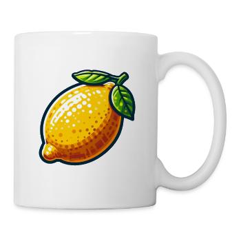 Citron Cartoon Lumineux - Mug blanc - blanc - Droite