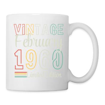 Jahrgang Februar 1960 – Jubiläums-Limitierte Auflage - Tasse - Weiß - Rechts