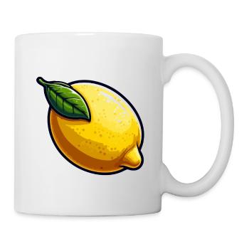 Lemon PopArt Jaune Cartoon - Mug blanc - blanc - Droite