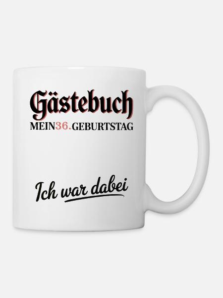 Guestbook 36th Birthday - Mug - white
