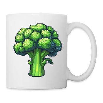 Frischer Pixel Brokkoli - Tasse - Weiß - Rechts