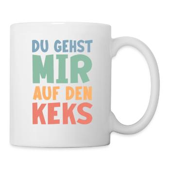 Ich glaub, ich spinne – Lustiges Sprüche T-Shirt - Tasse - Weiß - Rechts