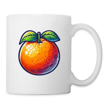 Orange Pop Art Fruity - Mug - white - Right