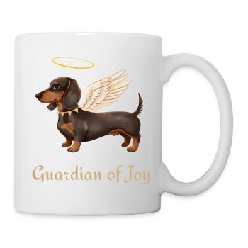 Guardian of Joy – Angel Dachshund - Mug - white - Right