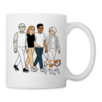 Grandma Karin with family - Mug - white - Right