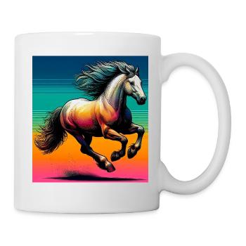 cheval - Mug blanc - blanc - Droite