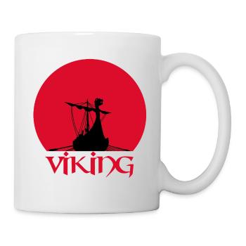 Wikinger-Langschiff - Tasse - Weiß - Rechts