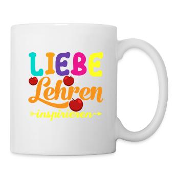 Love Teaching Inspire – Conception de cadeaux pour enseignants - Mug blanc - blanc - Droite