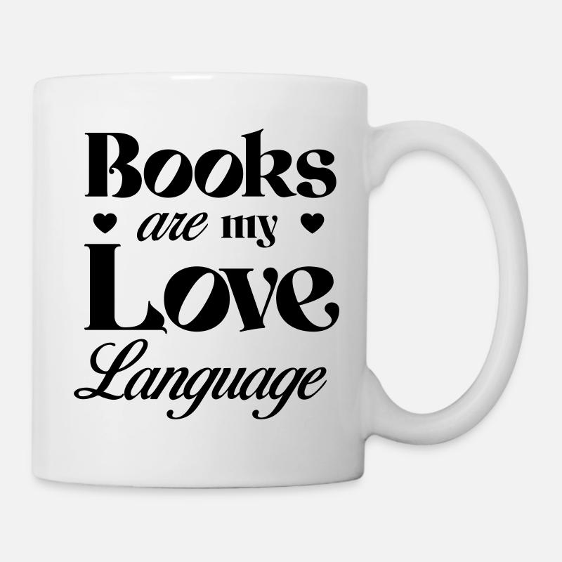Le livre est mon langage d’amour - Mug blanc - blanc