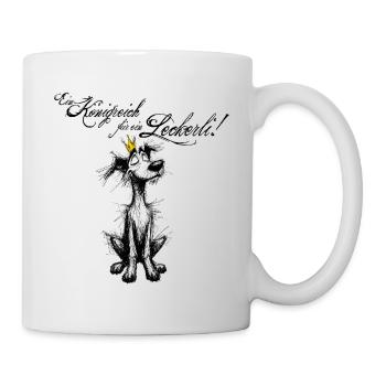 Hundekönig – Ein Königreich für ein Leckerli! - Tasse - Weiß - Rechts