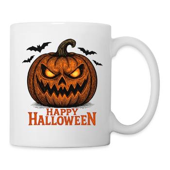 Halloween Pumpkin Spooky Shirt - Mug - white - Right