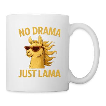 Pas de drame, juste un lama - Mug blanc - blanc - Droite