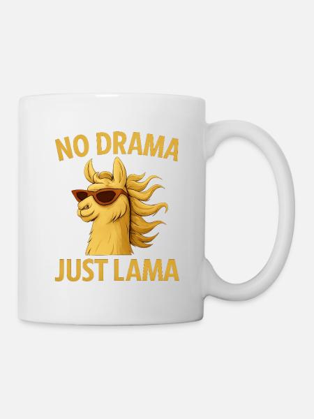 Pas de drame, juste un lama - Mug blanc - blanc