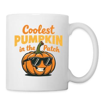 La citrouille la plus cool du champ - Mug blanc - blanc - Droite